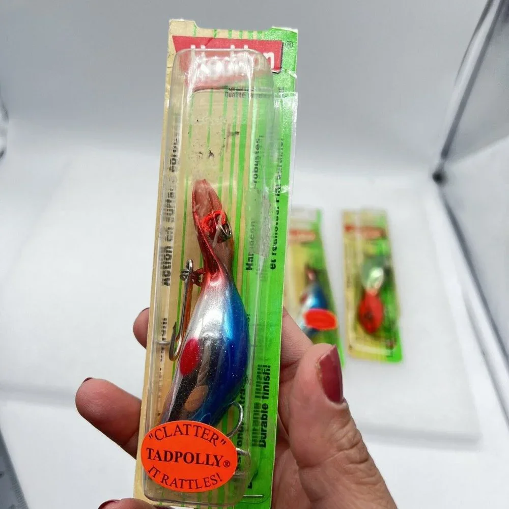 Vintage Heddon Plastic Fishing Lure Set Of 3